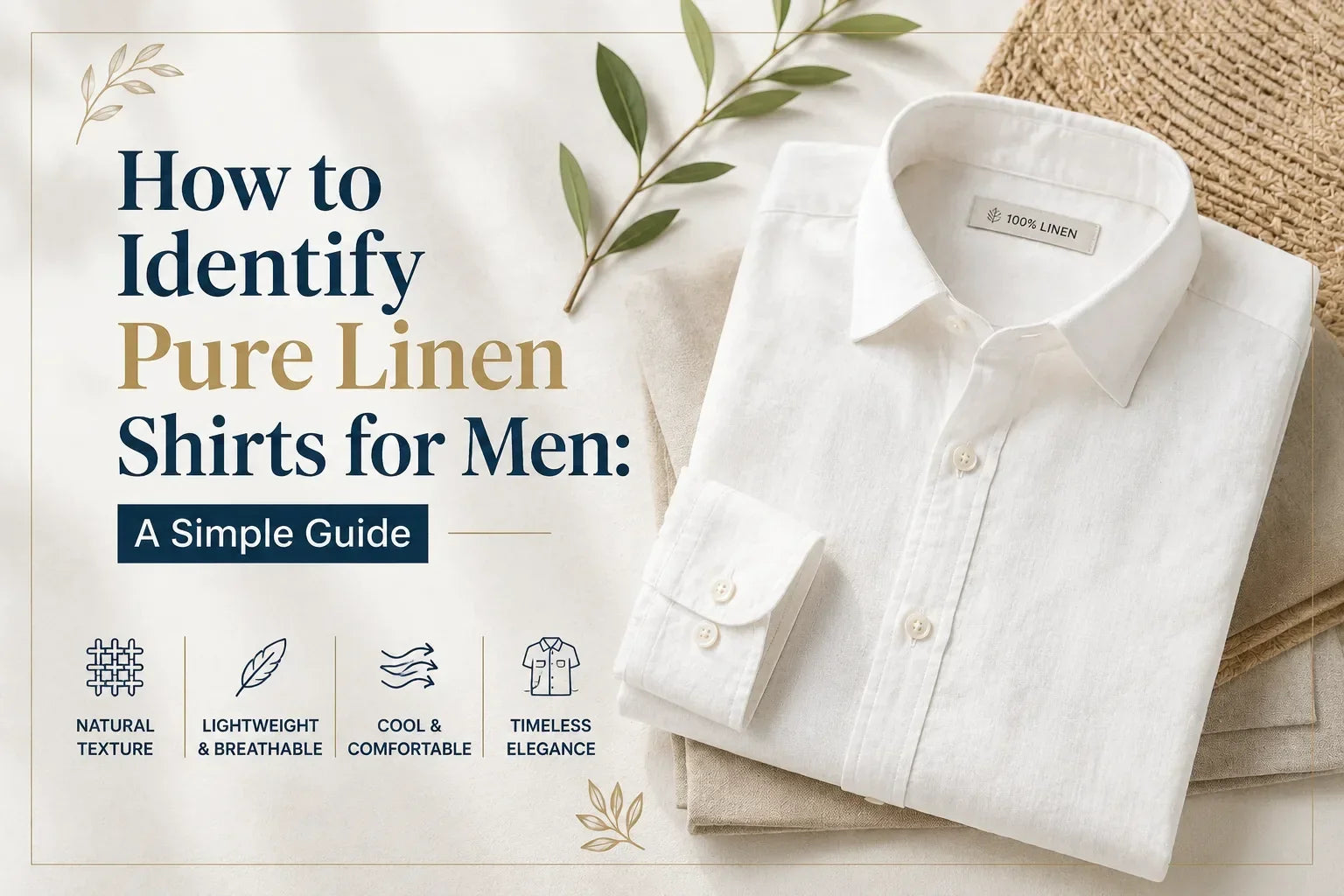 how to identify pure linen