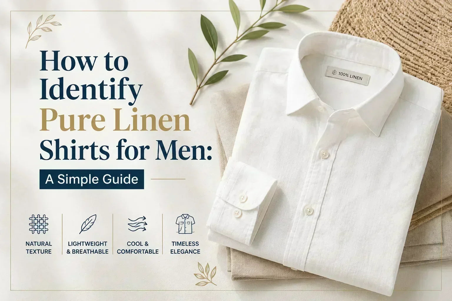 how to identify pure linen