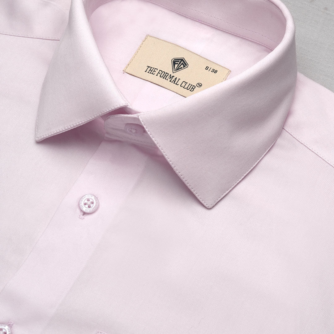 Cambridge Giza Cotton Shirt In Powder Pink