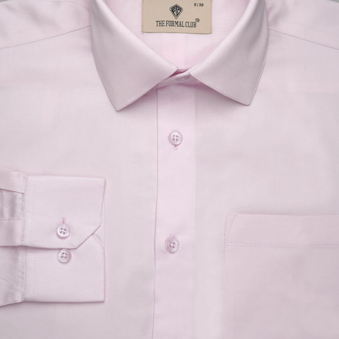 Cambridge Giza Cotton Shirt In Powder Pink