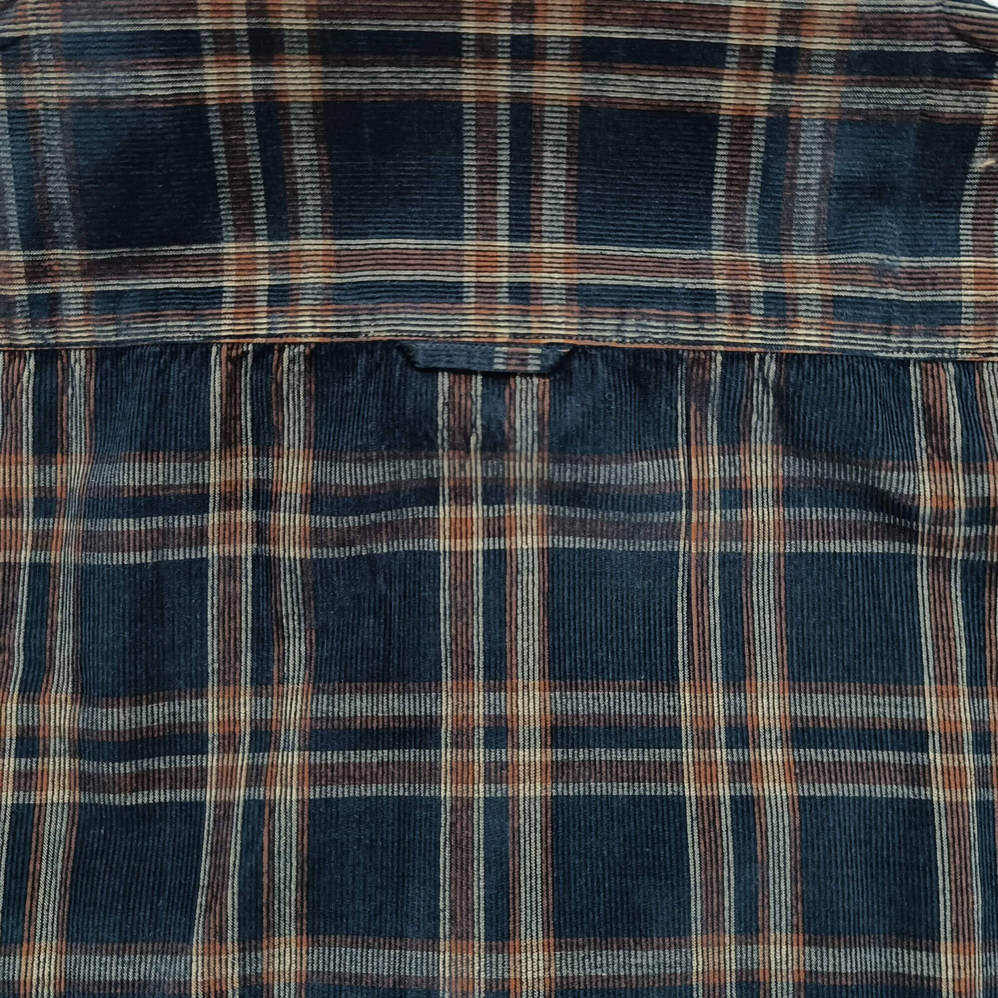 CRUISE CHECKS CORDUROY SHIRT IN NAVY