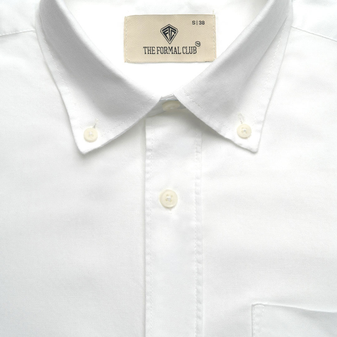 Regal Oxford Solid shirt in Cloud White