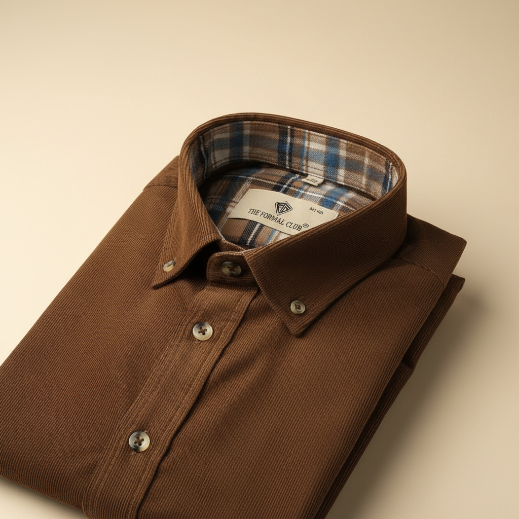Cruise Corduroy Shirt In Tan