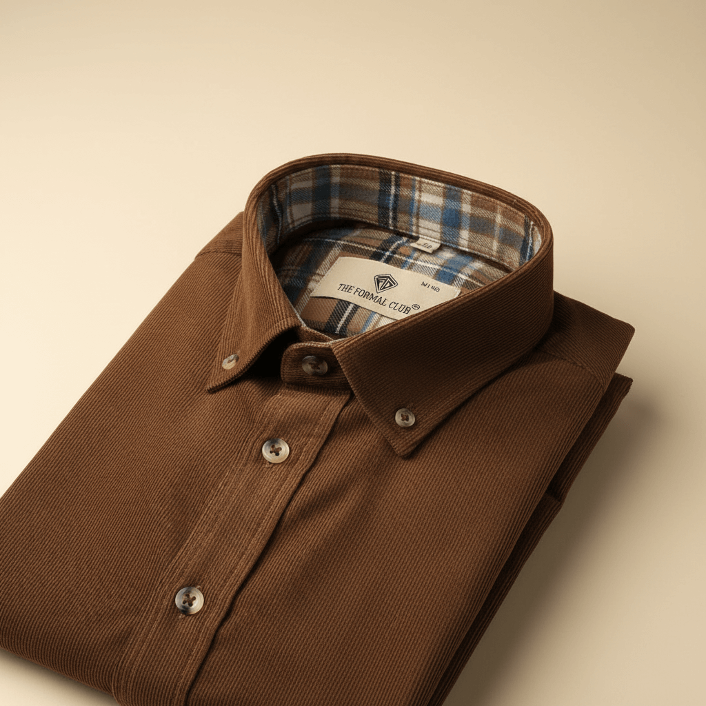 Cruise Corduroy Shirt In Tan