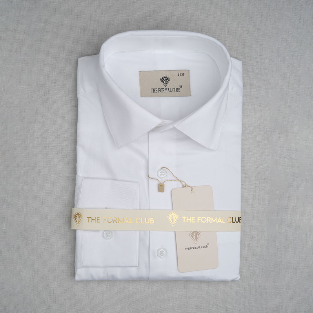 French Cuff Giza Cotton Shirt In Snow