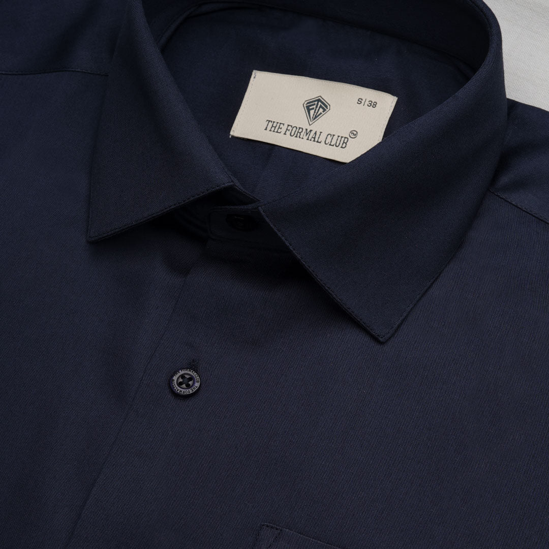 Cambridge Giza Cotton Shirt In Saphire