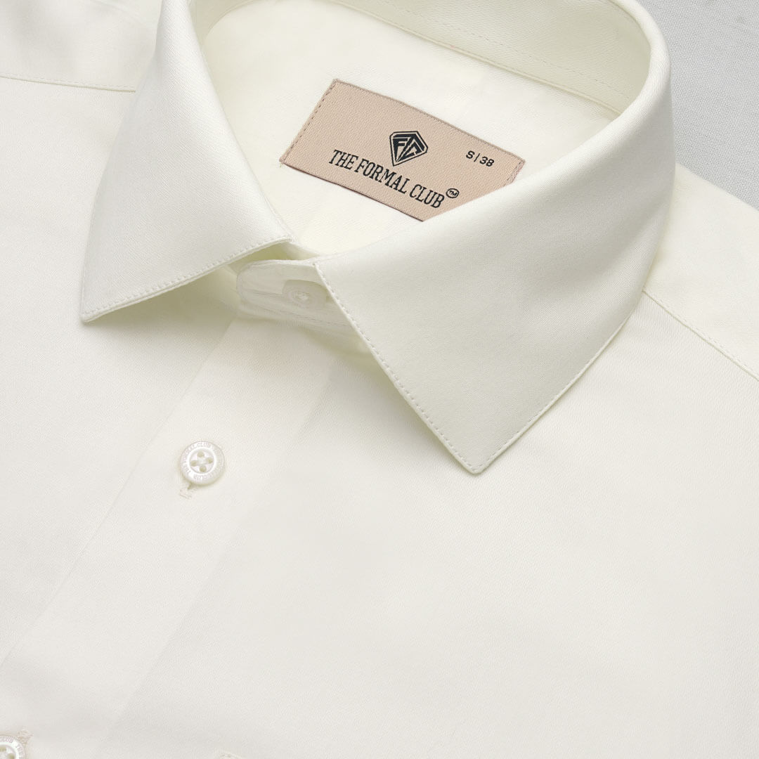 Cambridge Giza Cotton Shirt In Vanilla