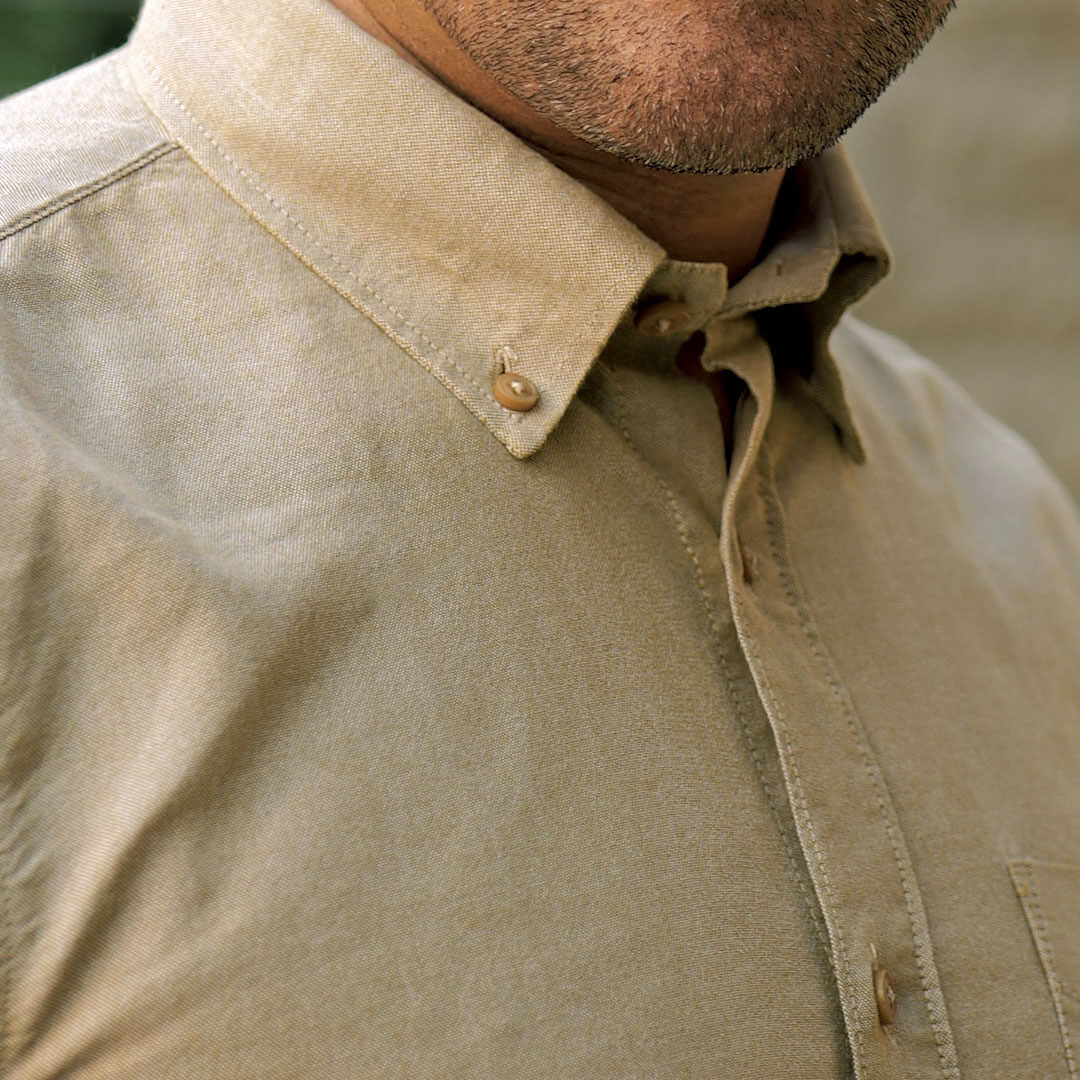 Regal Oxford Solid shirt in Almond