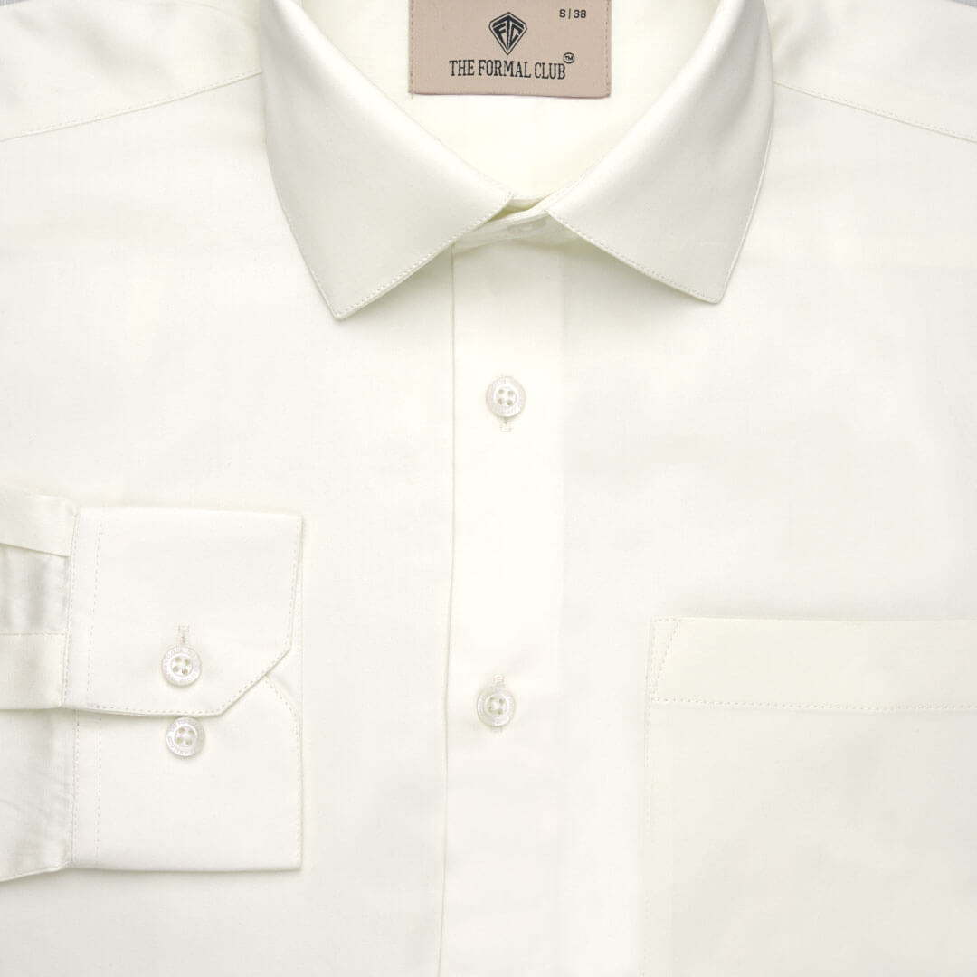 Cambridge Giza Cotton Shirt In Vanilla