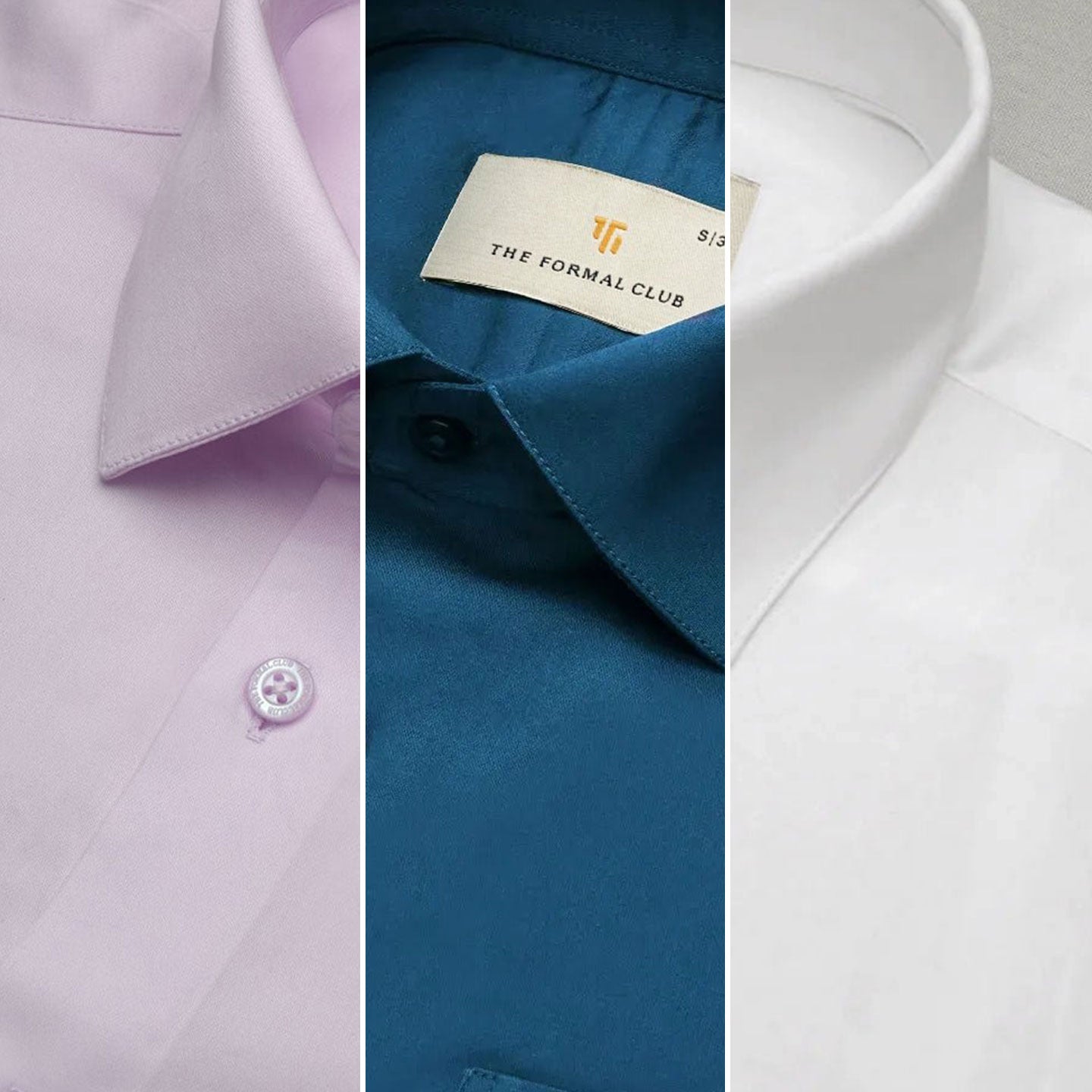 The Best-Sellers of French Cuff- 3 Shirt Pack - Dusty Rose, Slate Blue & Snow