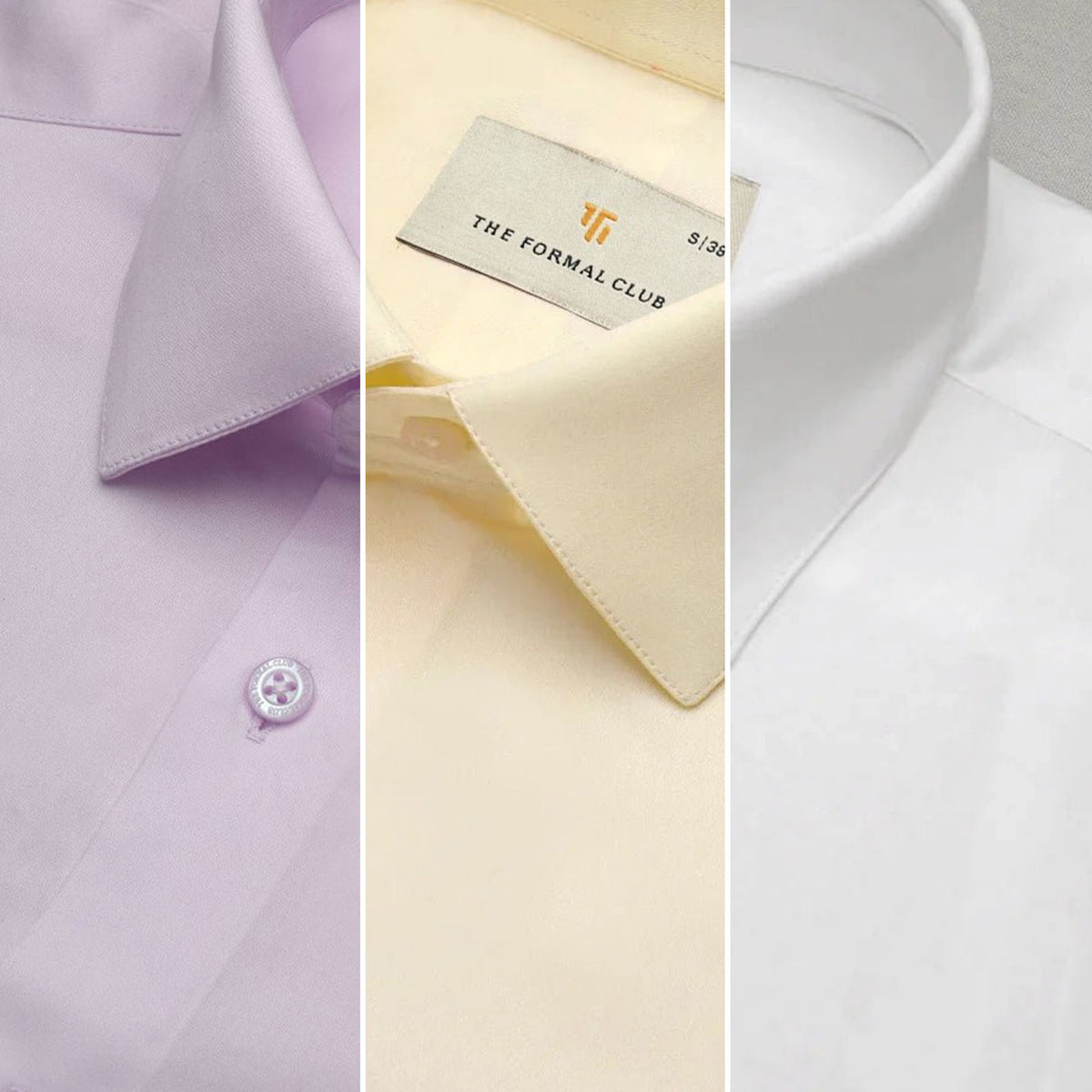 The Best-Sellers of French Cuff- 3 Shirt Pack - Dusty Rose, Lemon Frost & Snow