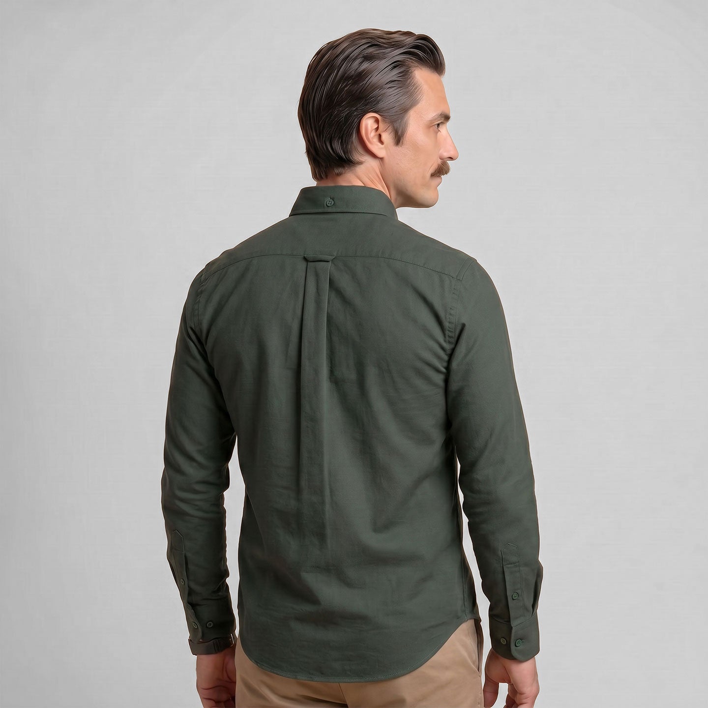 Regal Oxford Solid Shirt In Deep Forest
