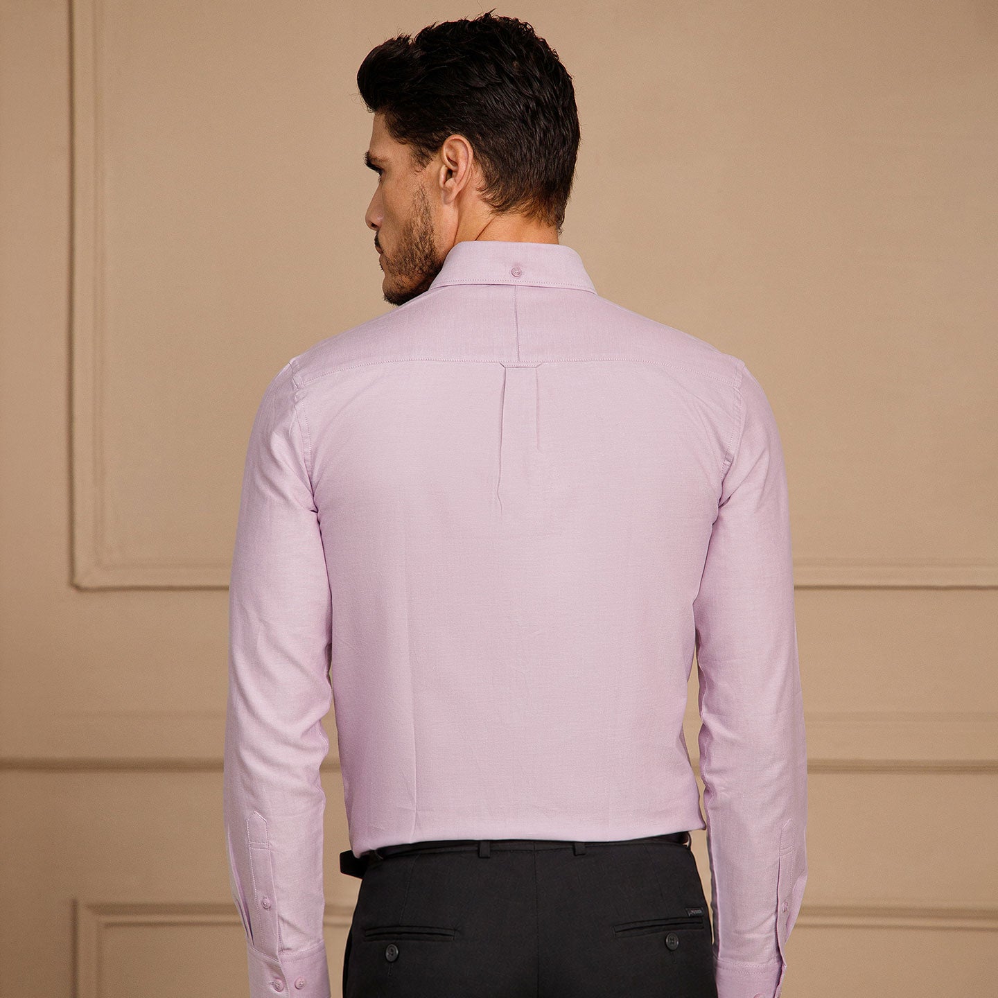 Regal Oxford Solid Shirt In Lilac
