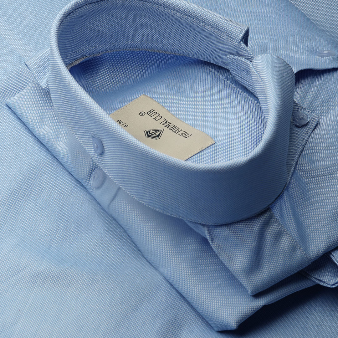 Royal Oxford Dobby Shirt in Maya Blue