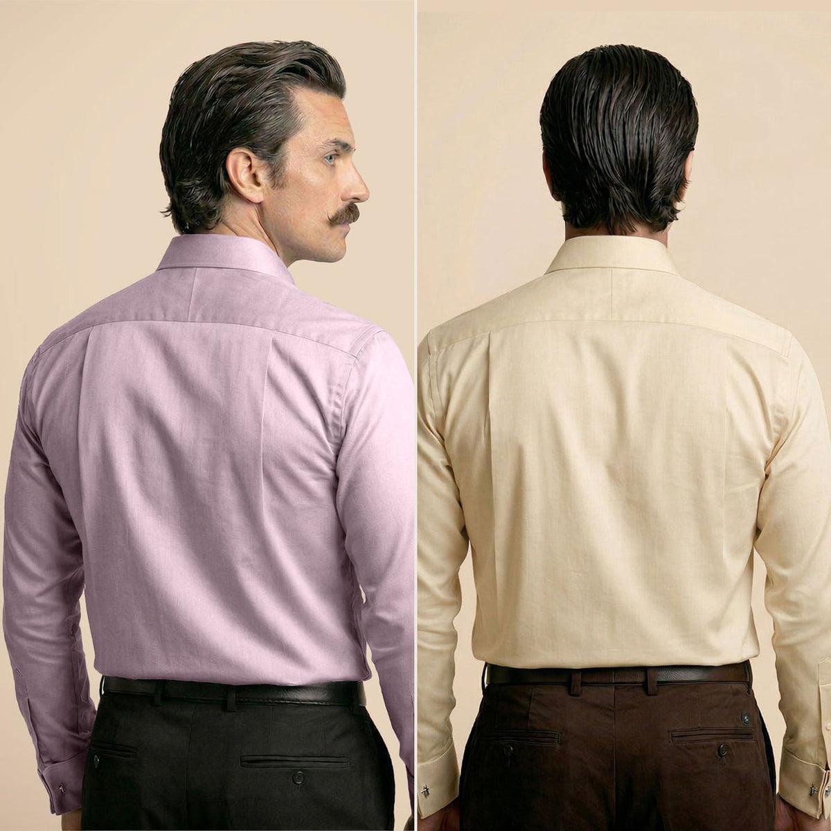 The Best-Sellers of French Cuff- 2 Shirt Pack - Dusty Rose & Lemon Frost