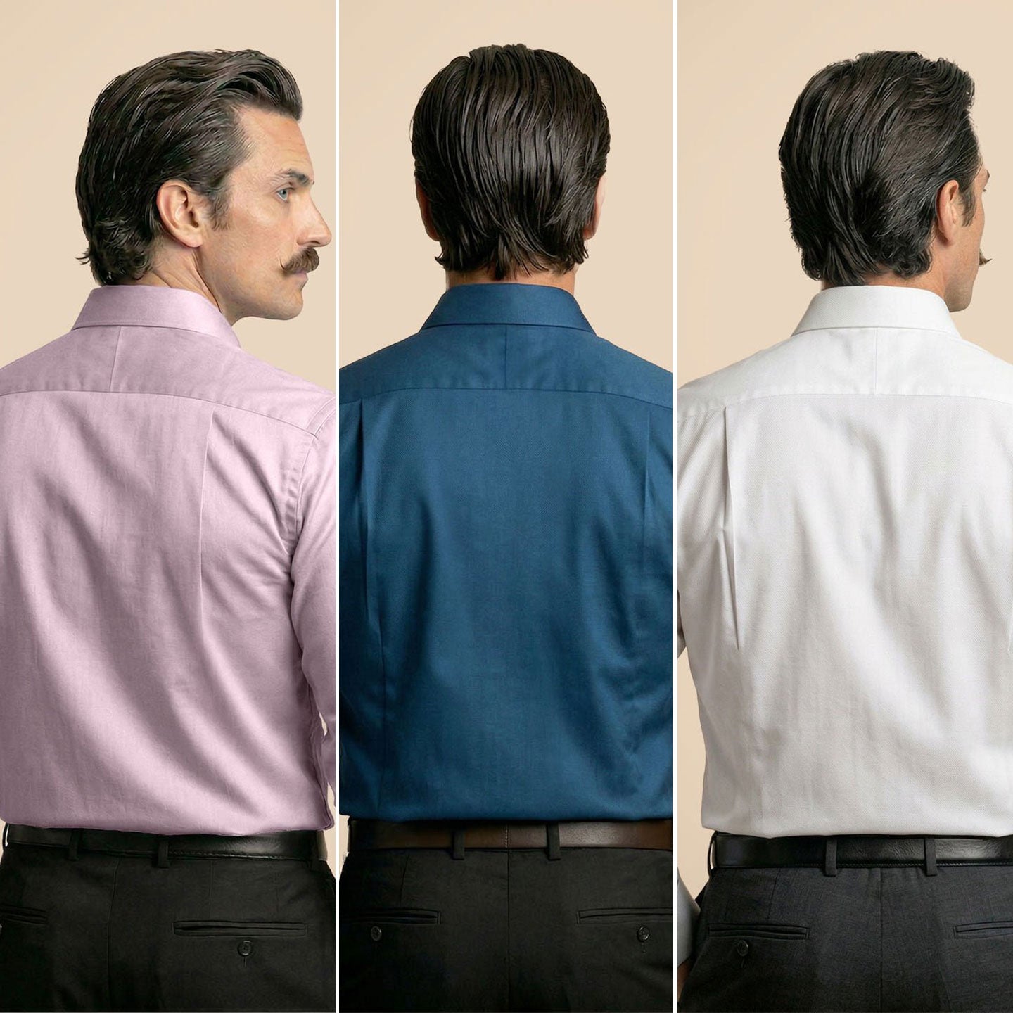 The Best-Sellers of French Cuff- 3 Shirt Pack - Dusty Rose, Slate Blue & Snow
