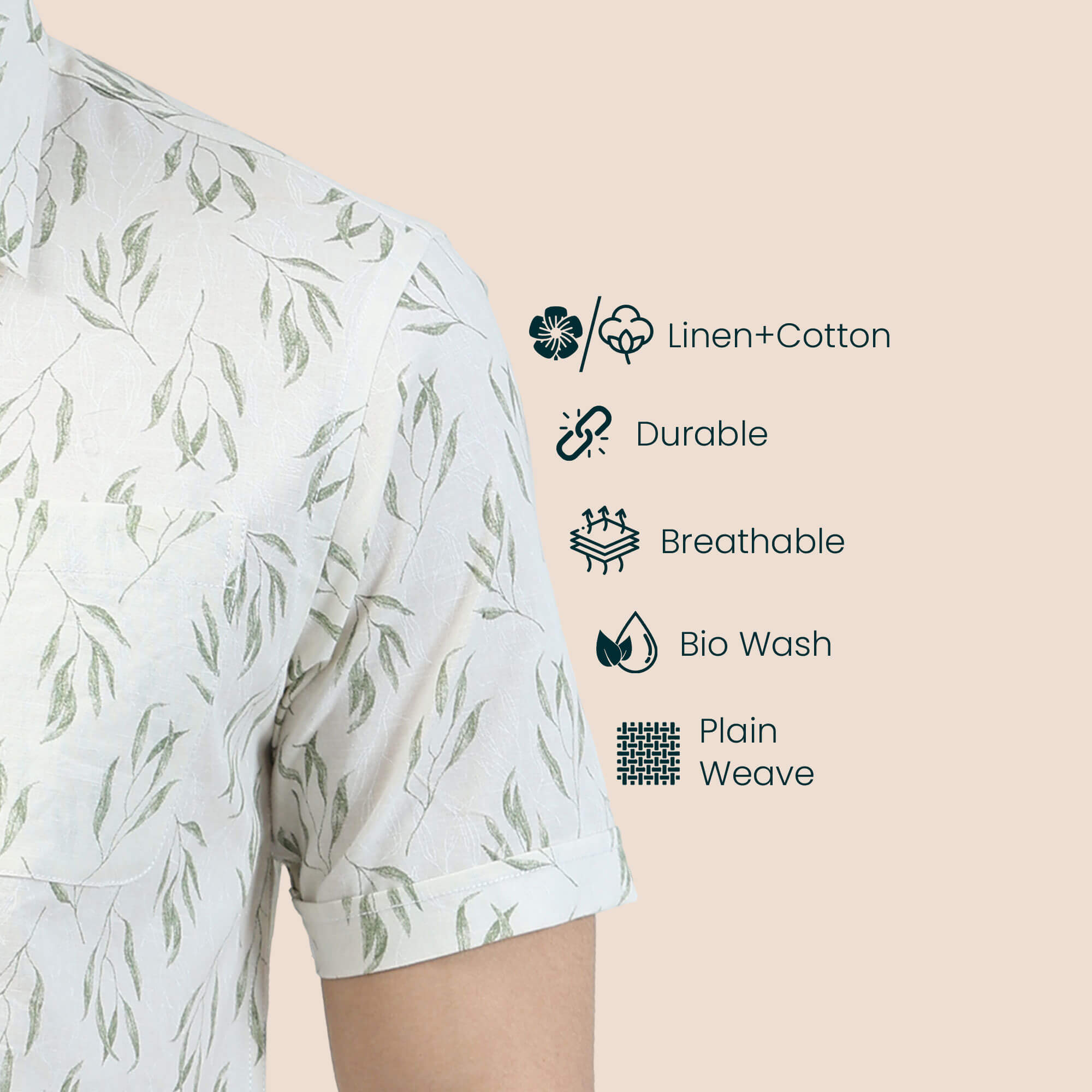 Breeze Linen Shirt In Green Leaf