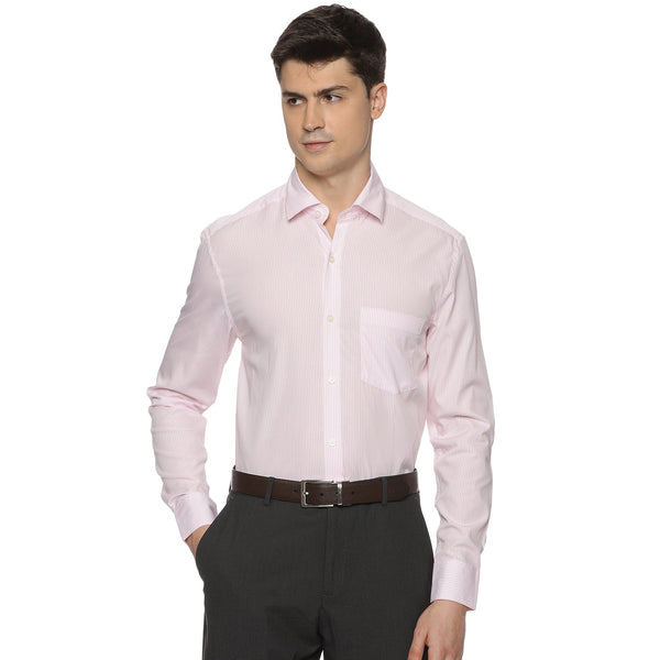 Prestige Pink Stripe Shirt On White