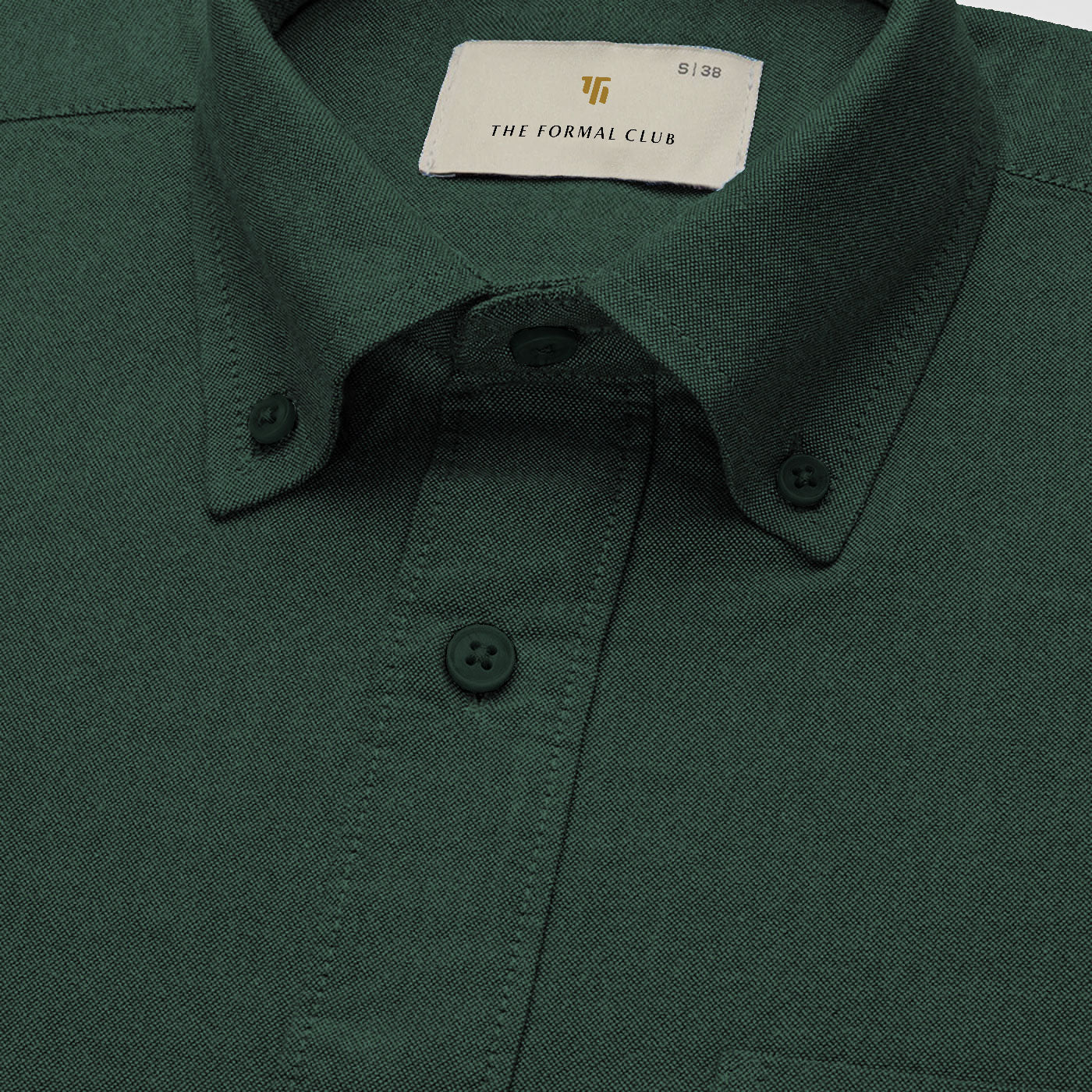 Regal Oxford Solid Shirt In Deep Forest