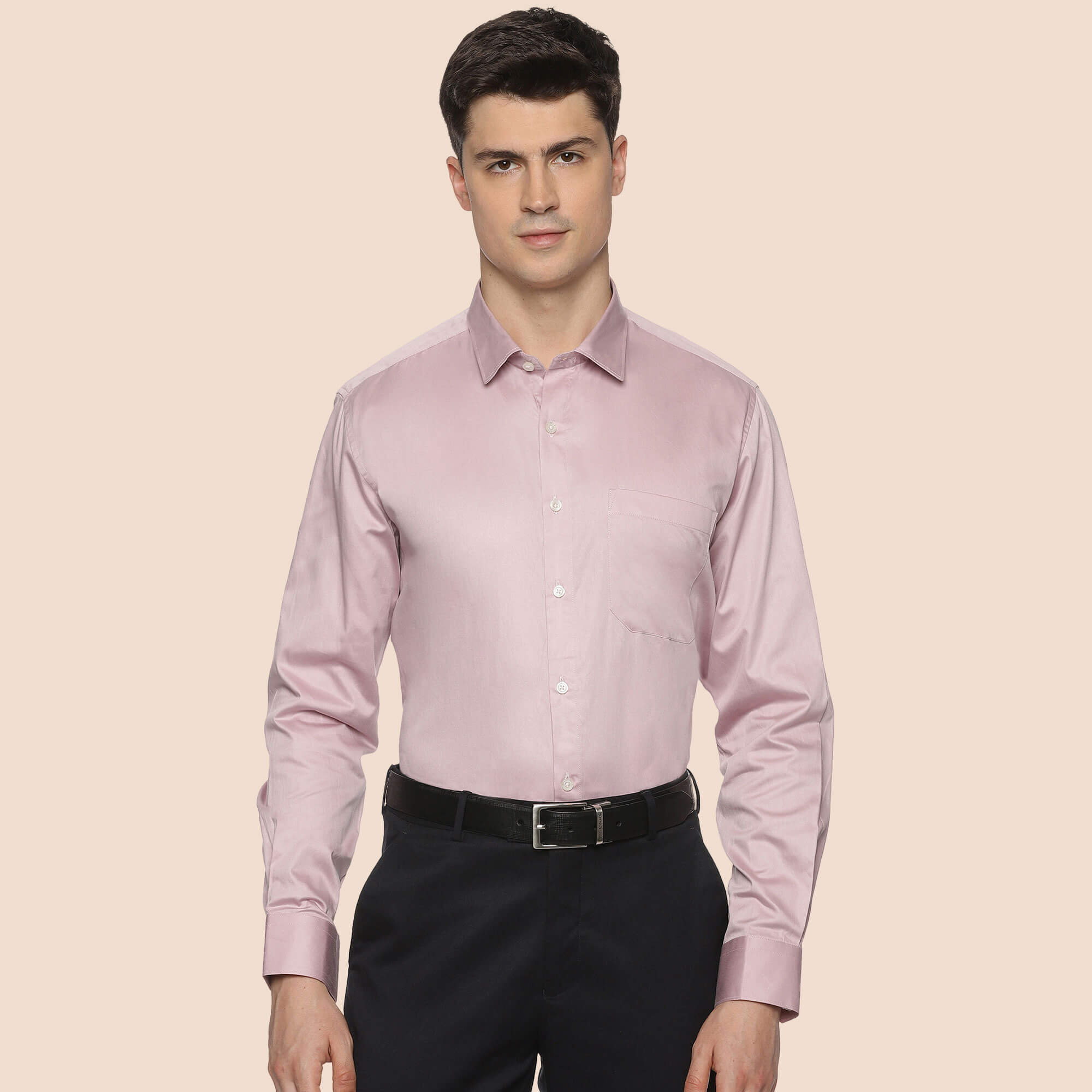 Swiss Finish Giza Cotton Shirt In Mauve