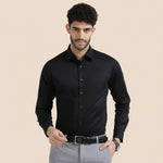 Cambridge Giza Cotton Shirt In Raven