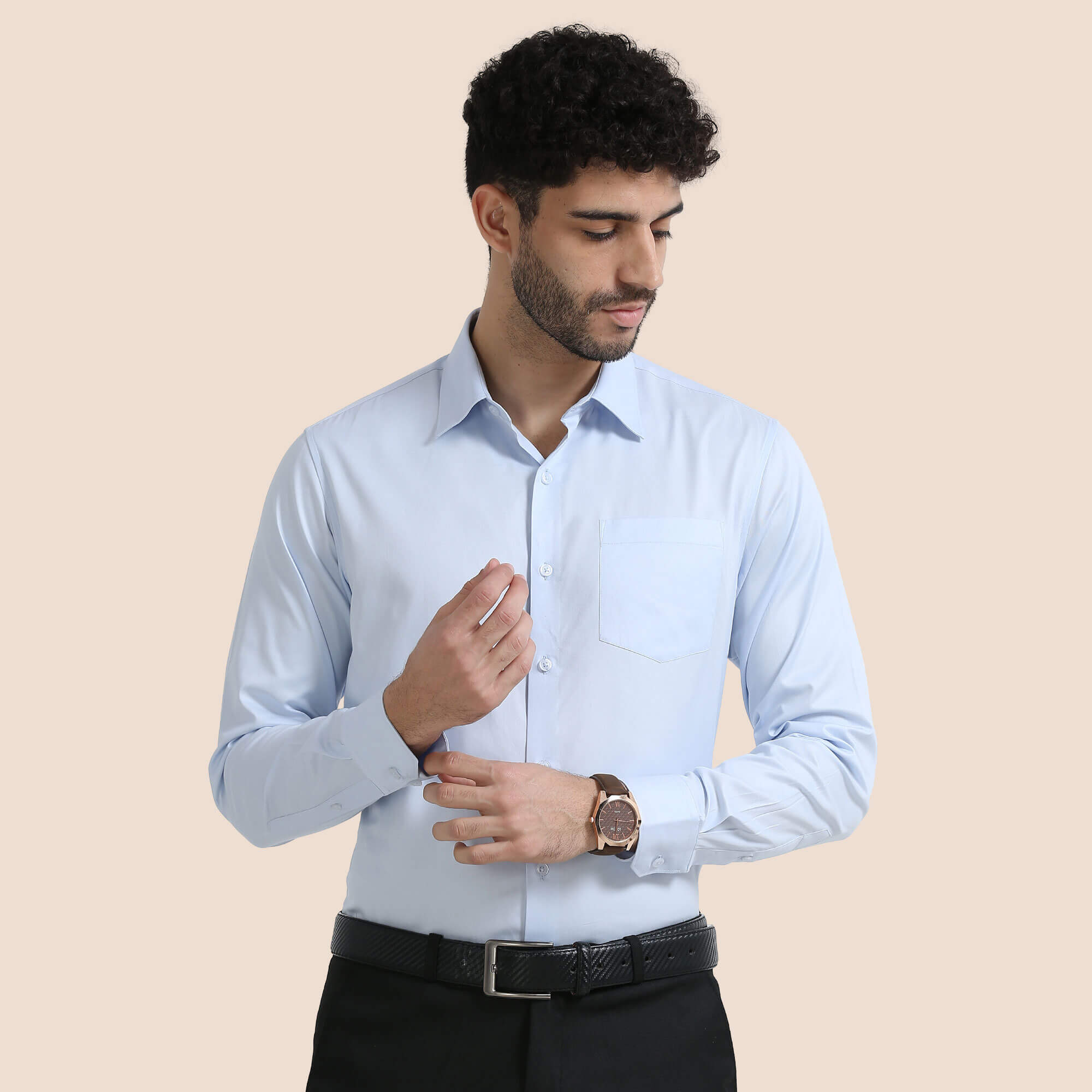 Willow Bamboo Shirt In Powder Blue - Main Image