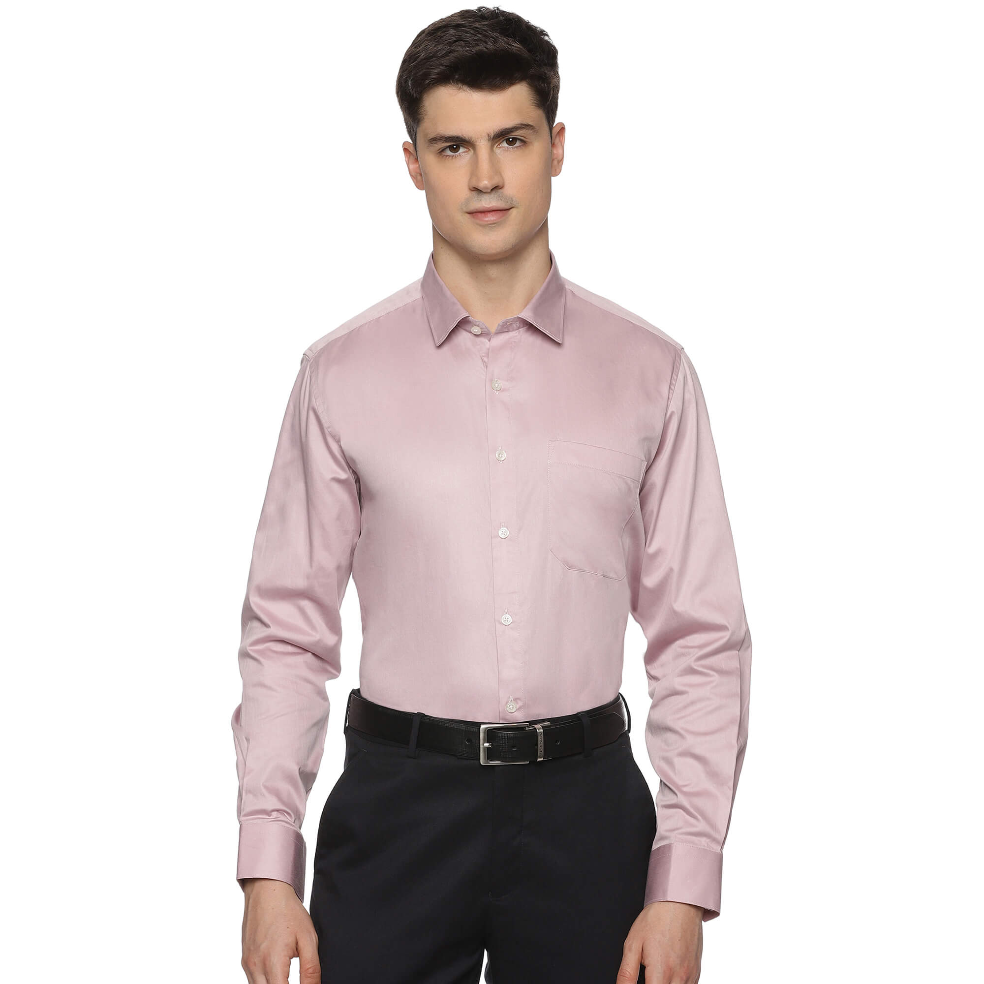 Swiss Finish Giza Cotton Shirt In Mauve – The Formal Club