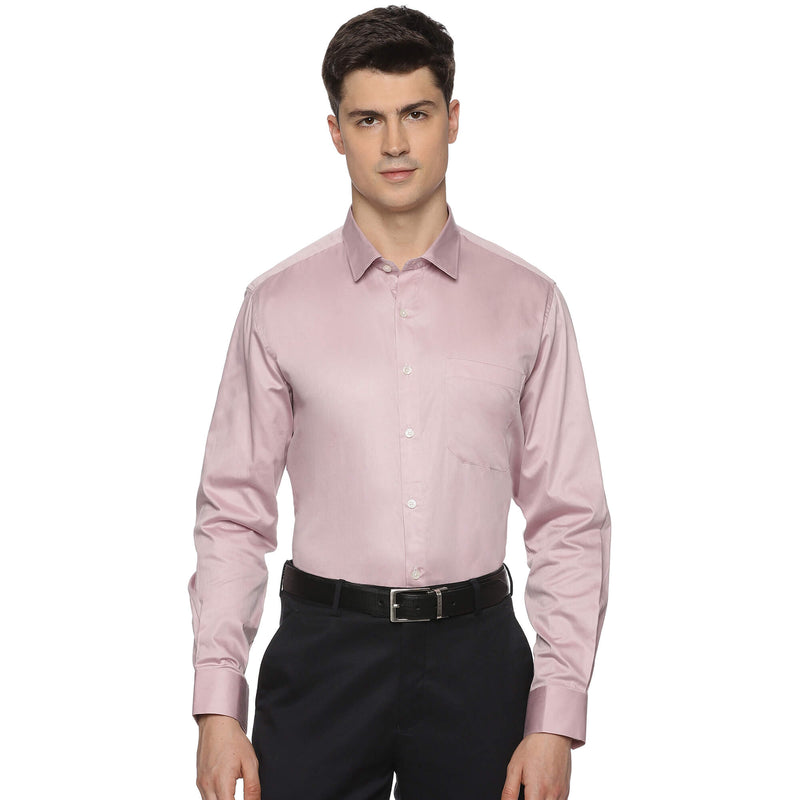 Swiss Finish Giza Cotton Shirt In Mauve