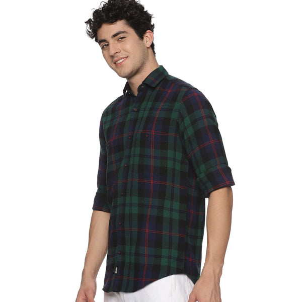 Timber Flannel Green Check Shirt - The Formal Club