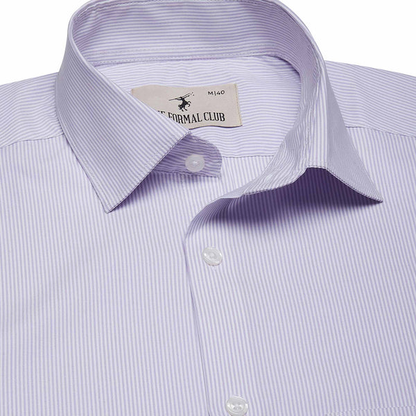 Prestige Stripe Shirt In Mouve