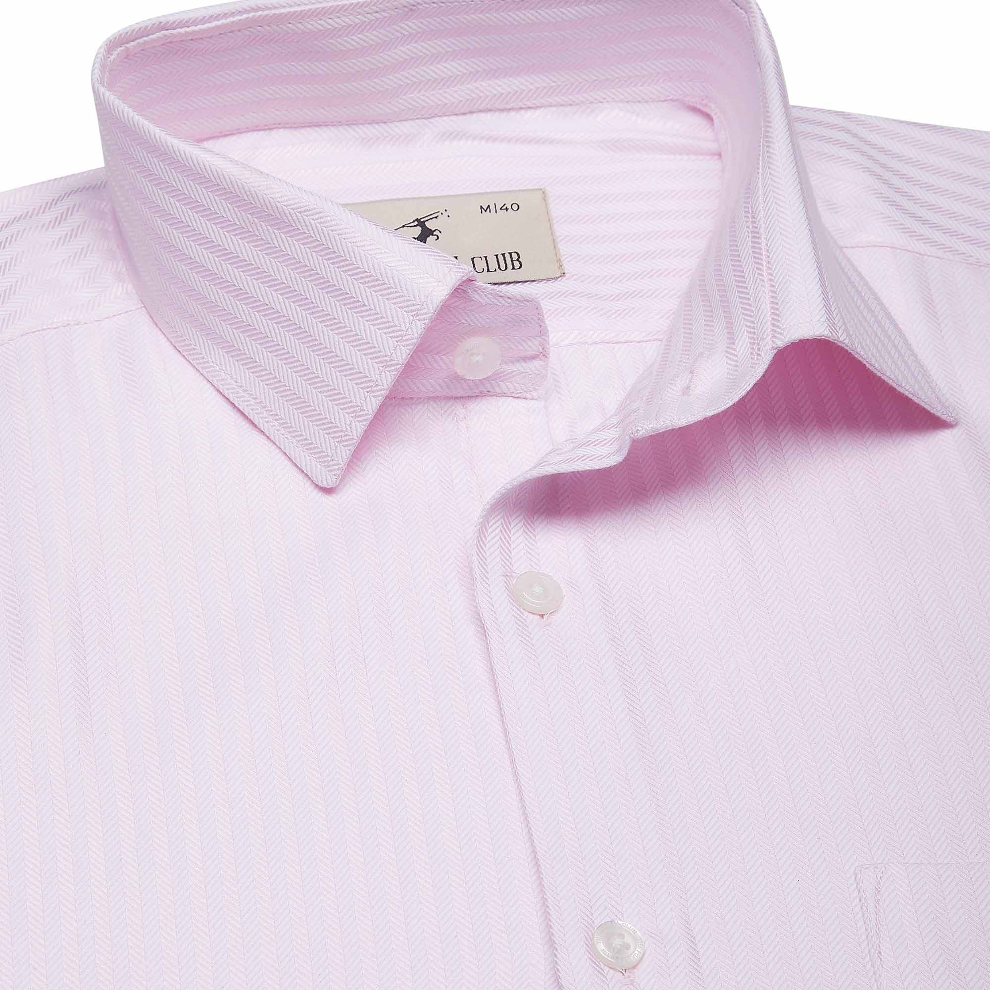 Enigma Self Stripes Shirt In Pink - The Formal Club