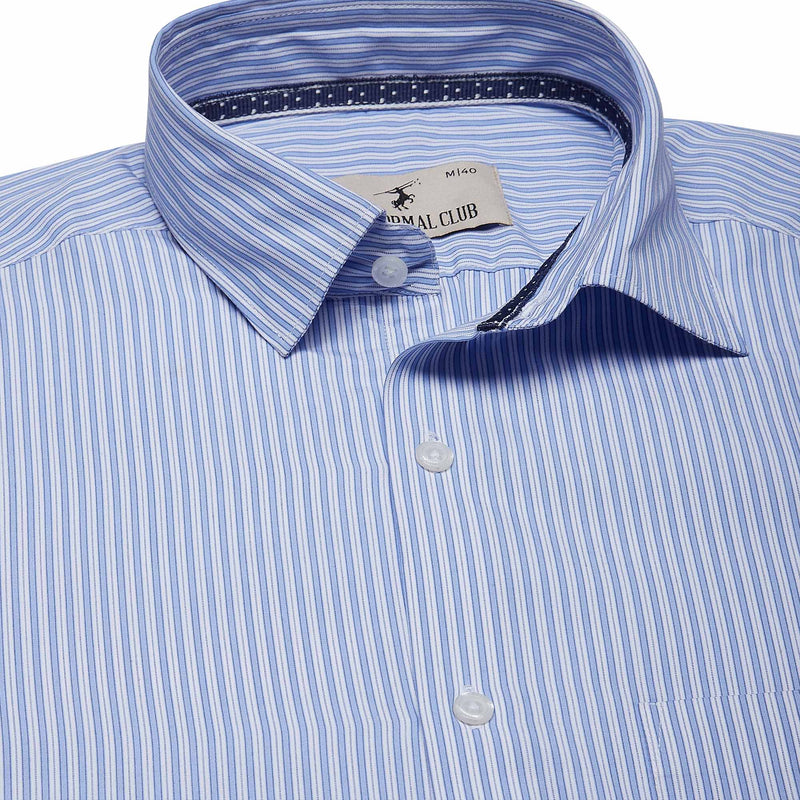 Prestige Stripe Shirt In Sky Blue