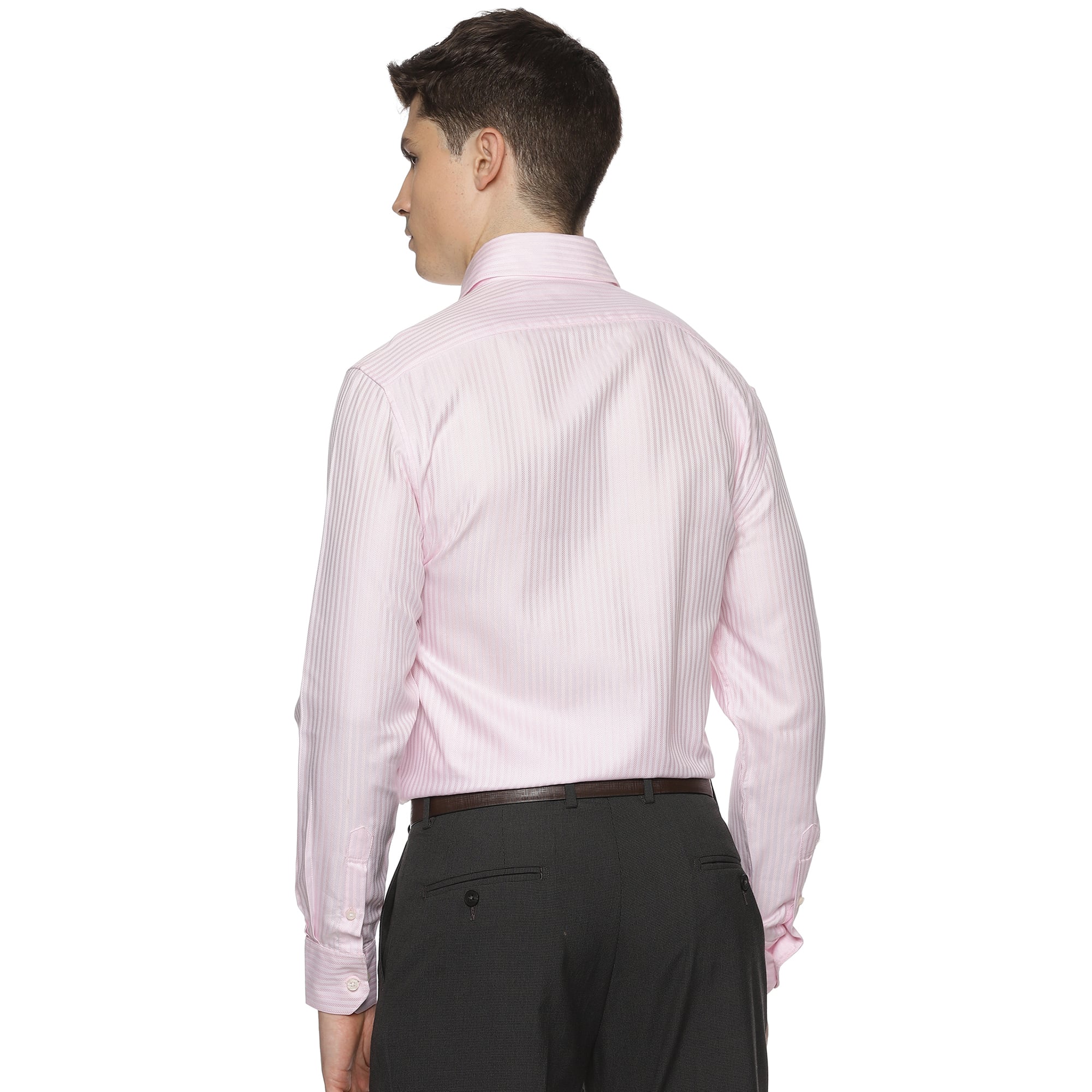 Enigma Self Stripes Shirt In Pink - The Formal Club