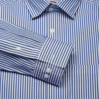 Prestige Stripe Shirt In Blue & White