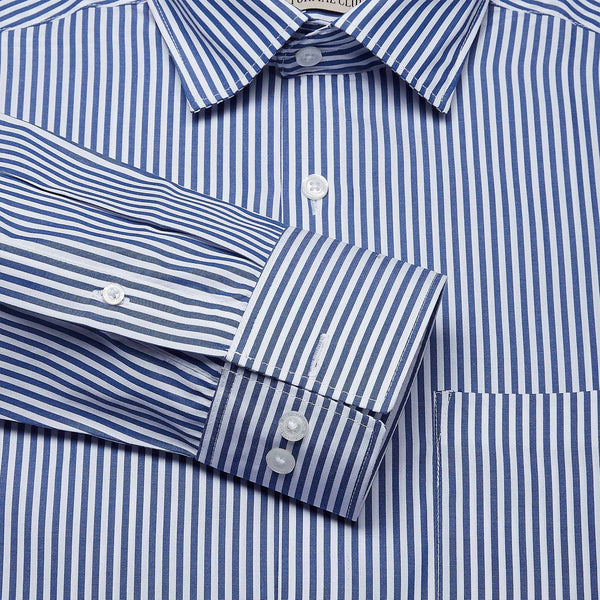 Prestige Stripe Shirt In Blue & White
