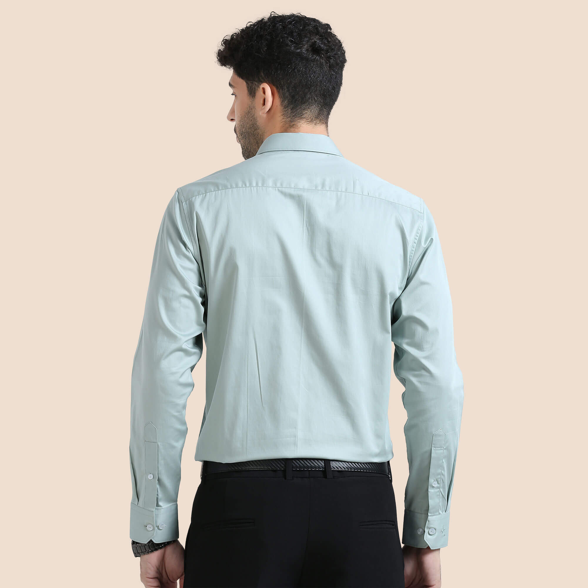 Cambridge Giza Cotton Shirt In Watercress