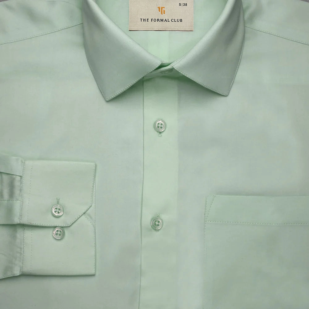 Buy Men's Cambridge Giza Cotton Shirt In Moss Green Color