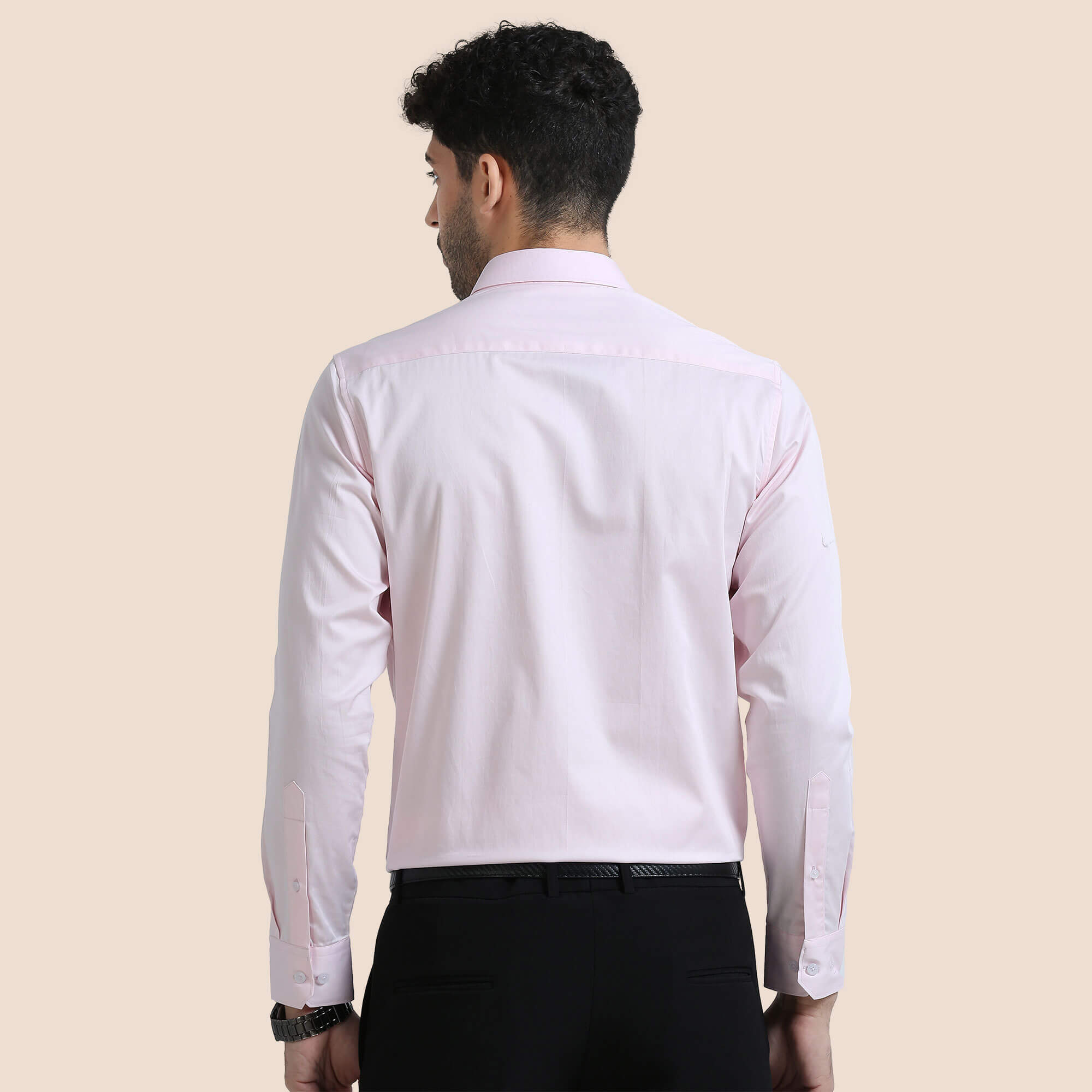 Cambridge Giza Cotton Shirt In Powder Pink