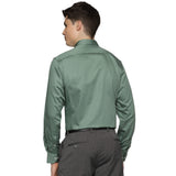 Swiss Finish Giza Cotton Shirt In Green