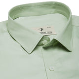 Swiss Finish Giza Cotton Shirt In Light Green