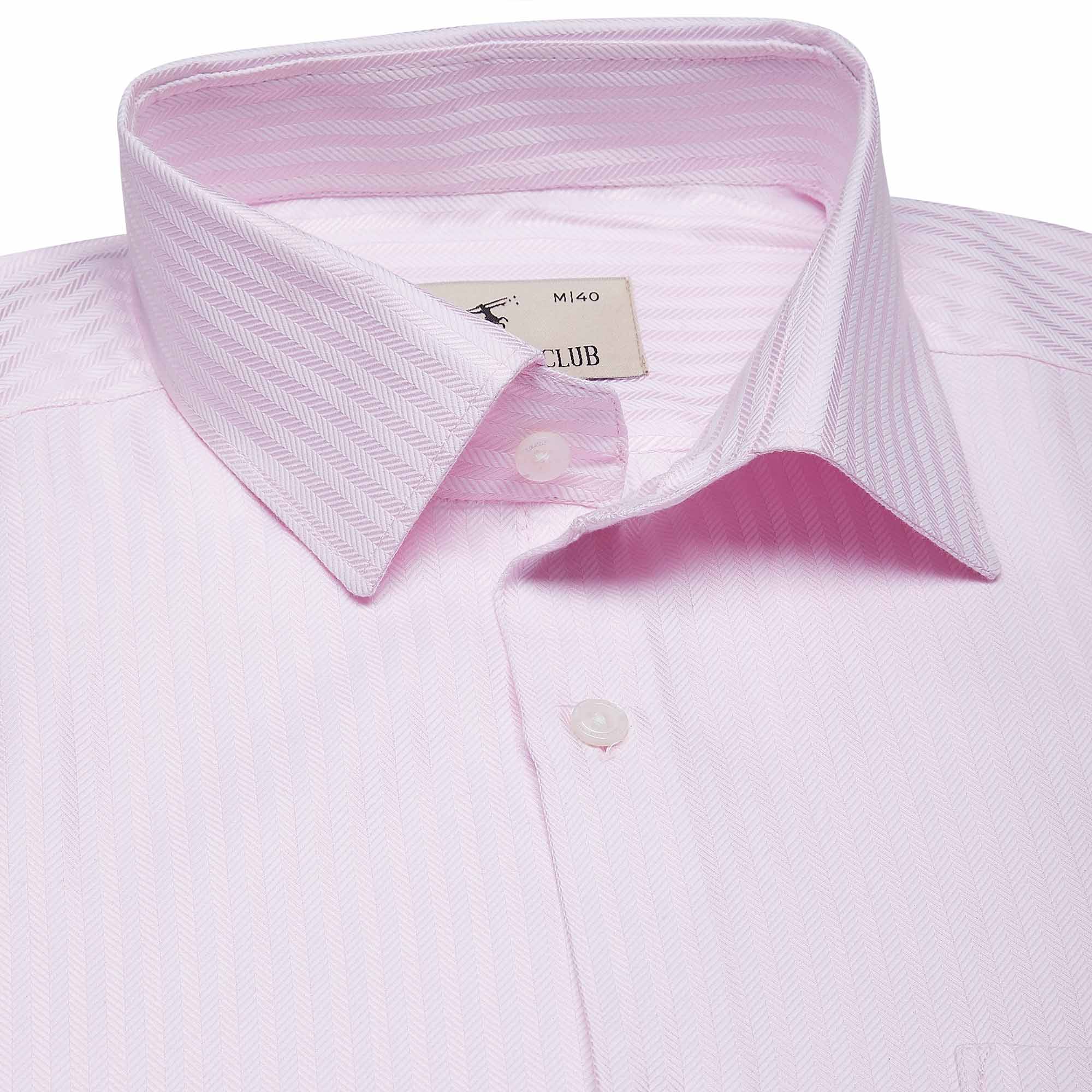 Enigma Self Stripes Shirt In Pink - The Formal Club