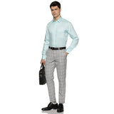 Swiss Finish Giza Cotton Shirt In Pastel Aqua
