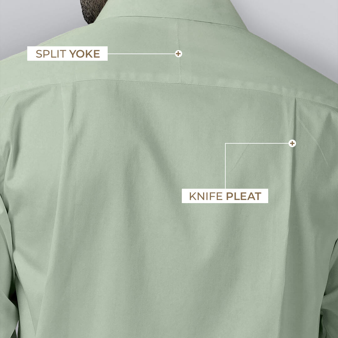 Cambridge Giza Cotton Shirt In Moss Green