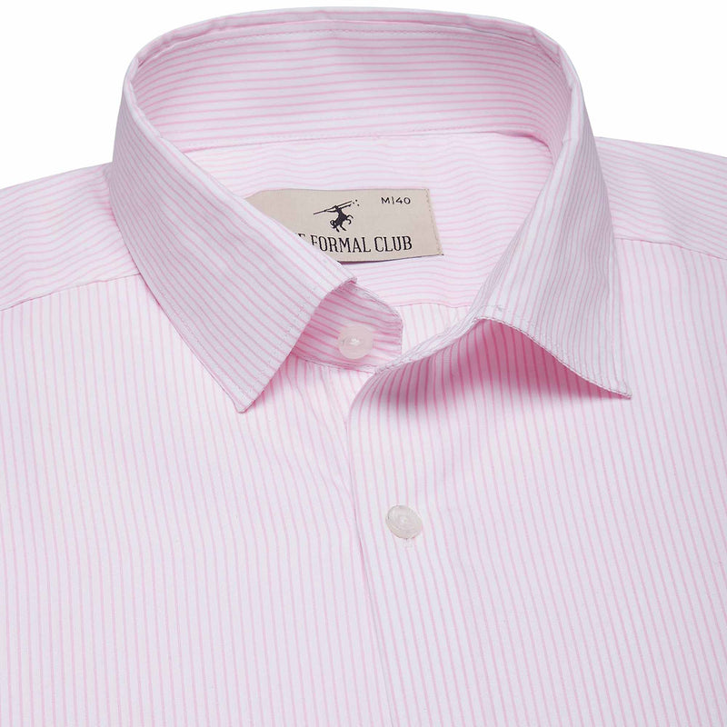 Prestige Pink Stripe Shirt On White