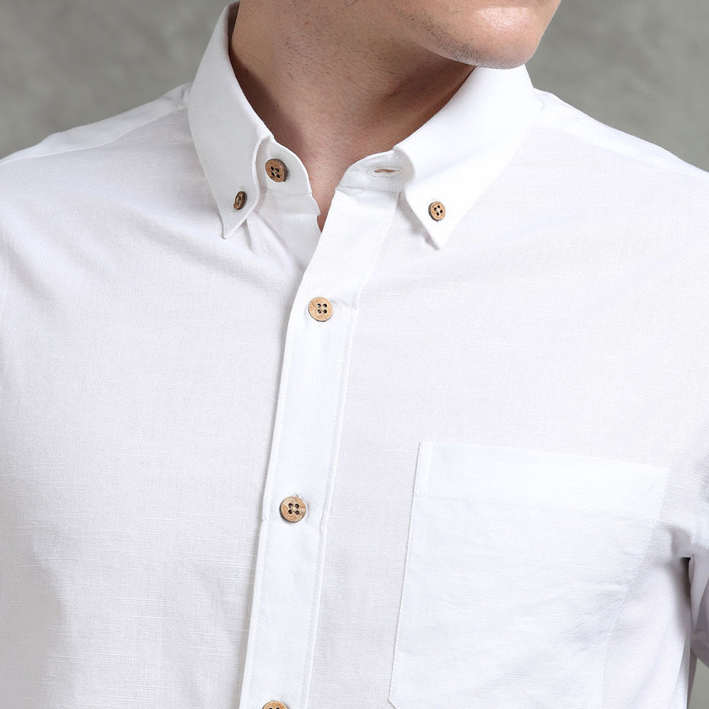 Men's Premium Linen Lace Front Shirts main image 0