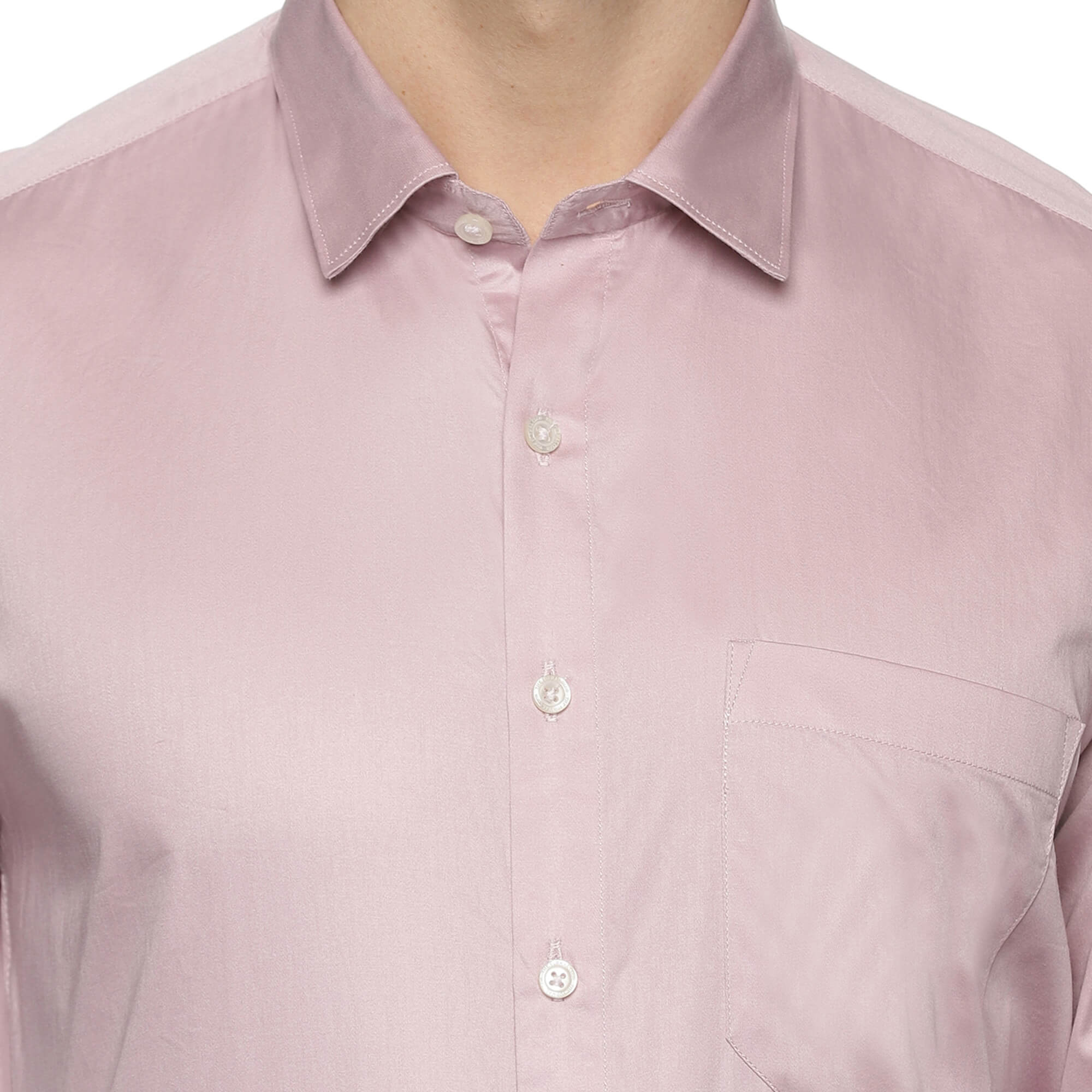 Swiss Finish Giza Cotton Shirt In Mauve - The Formal Club