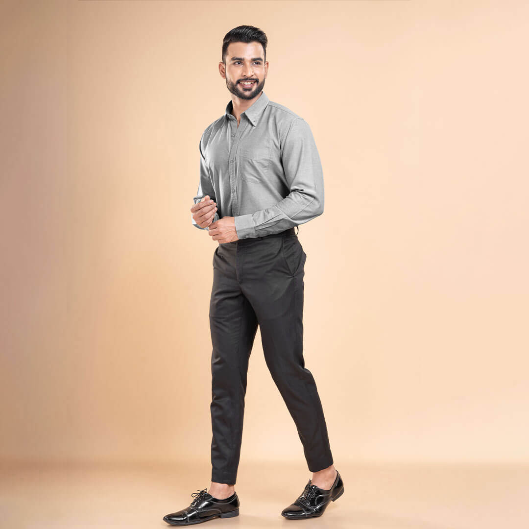 Regal Oxford Solid shirt in Ash Grey