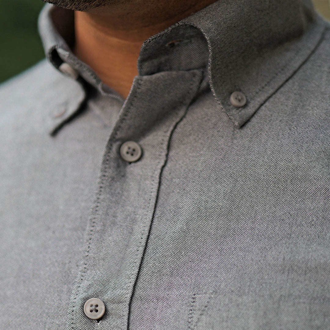 Regal Oxford Solid shirt in Ash Grey