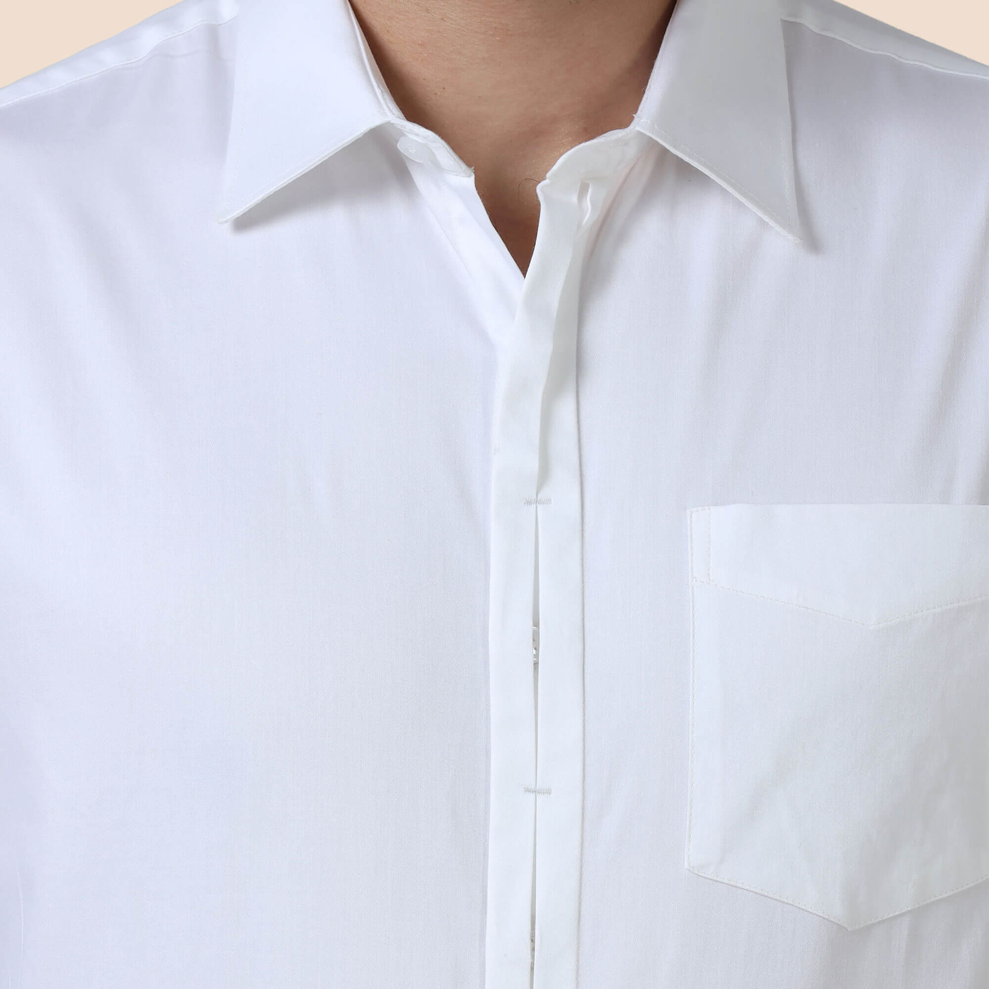 Alfred White With Signature Concealed  Placket