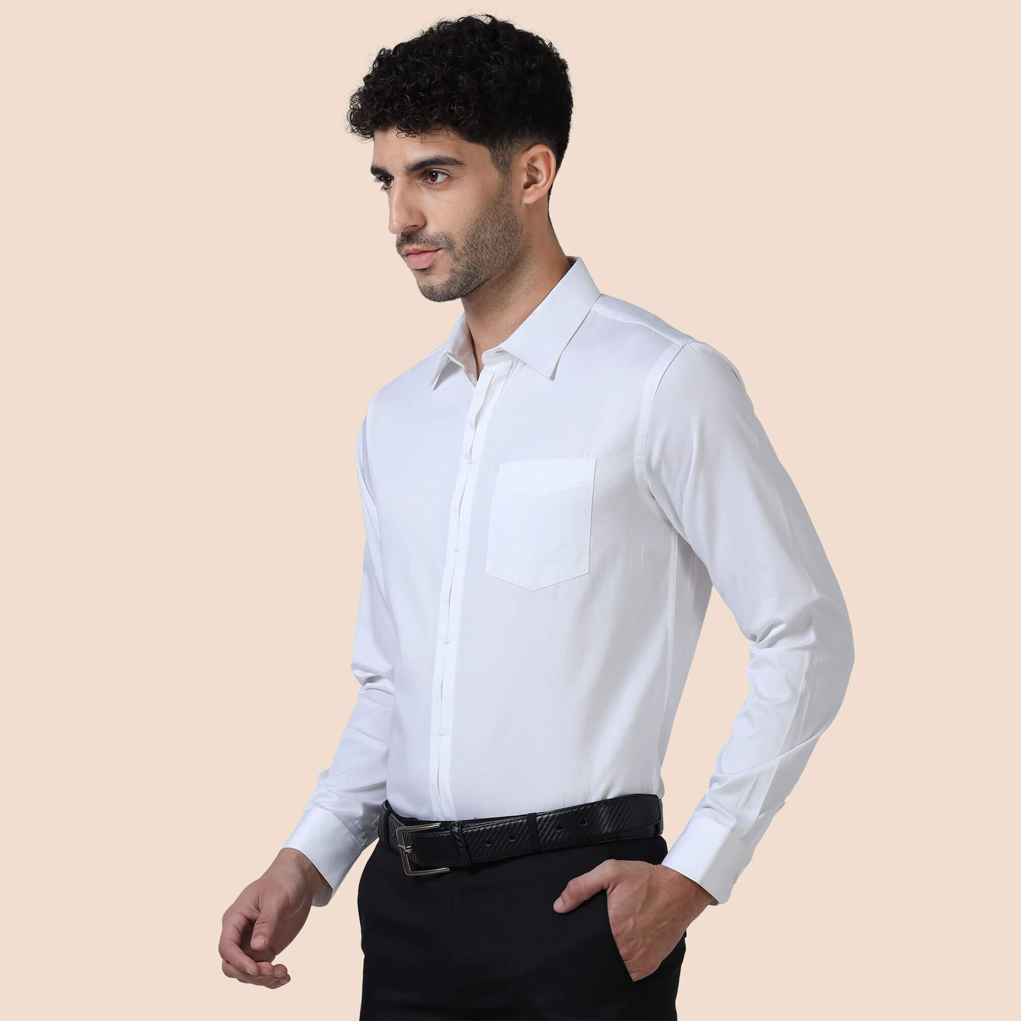 Alfred White With Signature Concealed  Placket